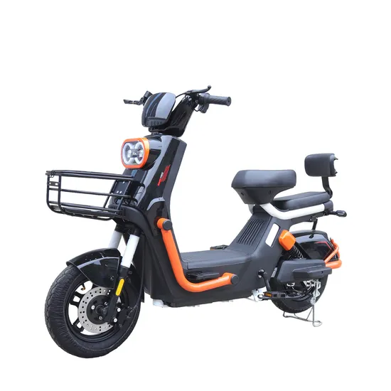 Ciclomotor eléctrico de carga de carretera personalizado, de 14 pulgadas y dos ruedas, de fabricación china, con motor urbano económico de 1000 W y 800 W, disponible al por mayor.